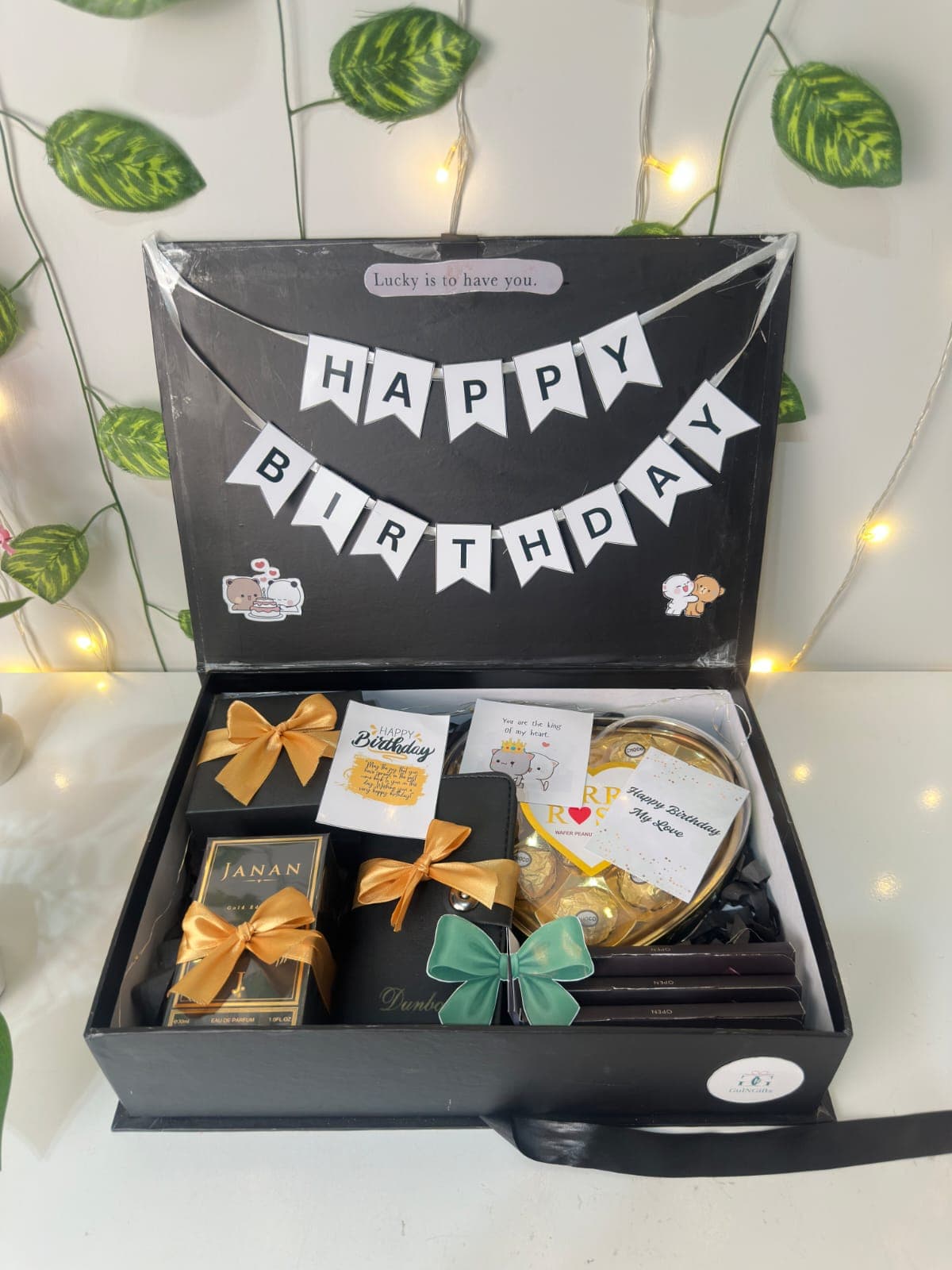 Black gold men's box