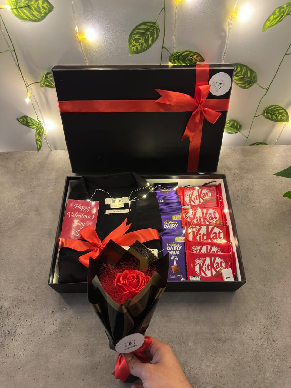 Valentine Outfitters Shirt & Chocolate Box for Him