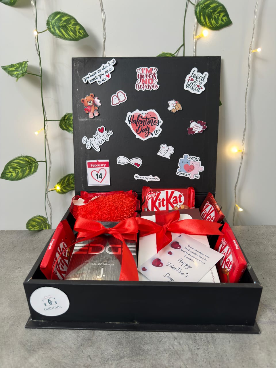 Valentine J. Perfume & Jefferies Wallet Sticker Box