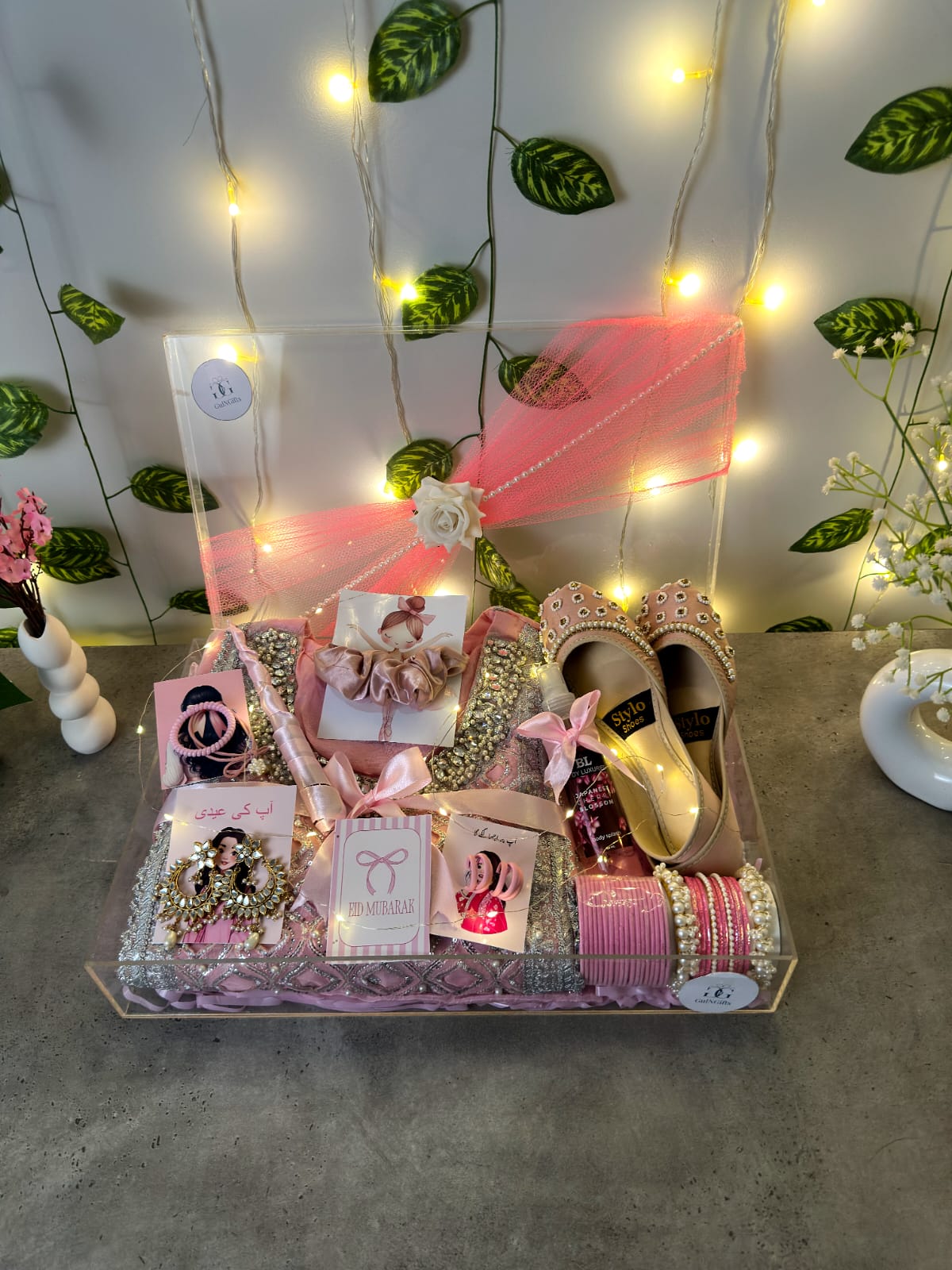 Blush Pink Shahposh Eid Hamper for Her