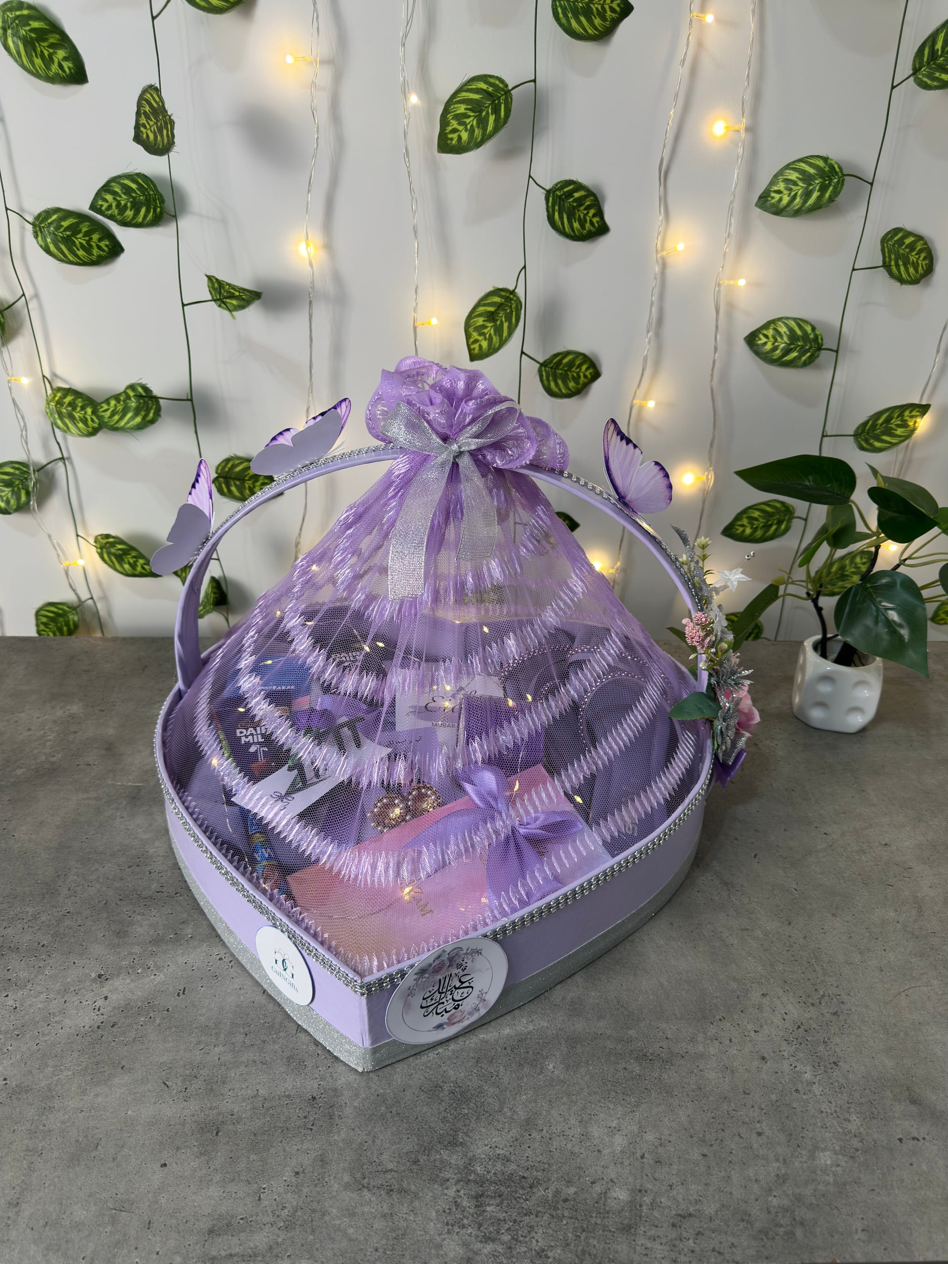 Royal Purple Eid Basket for Her