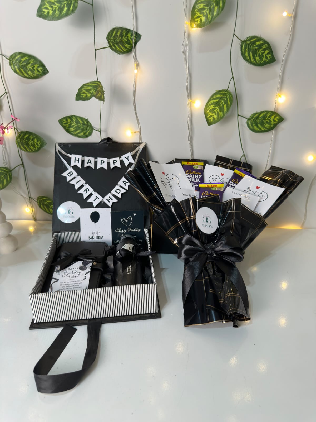 Mini Wallet & Spray Box with Chocolate Bouquet