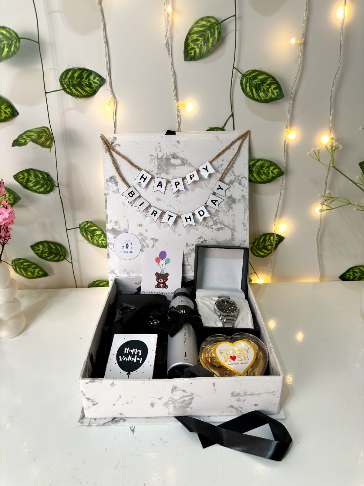 Mini White Gift Box for Him